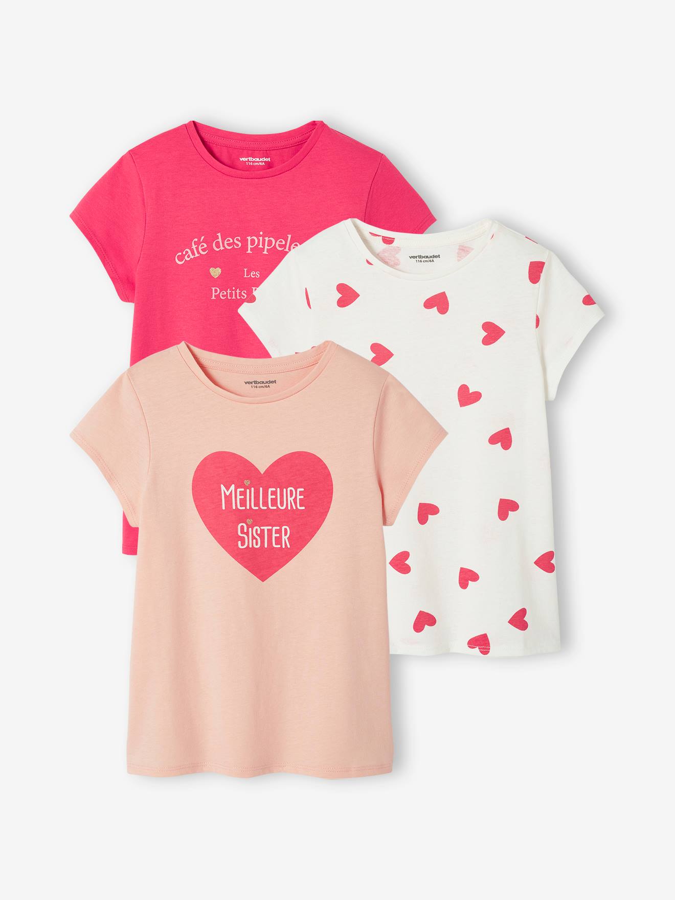 Lot De 6 Vêtements Fille Taille 116 - Marques DPAM, Okaïdi, Vertbaudet - Occasion Très Bon état