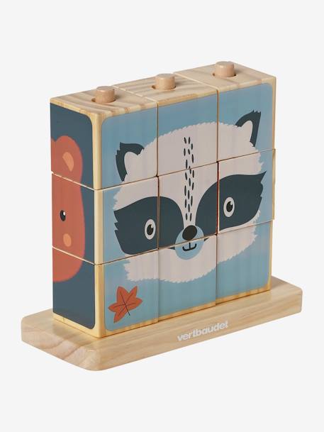 Puzzle de cubes à empiler en bois FSC® bois 2 - vertbaudet enfant 