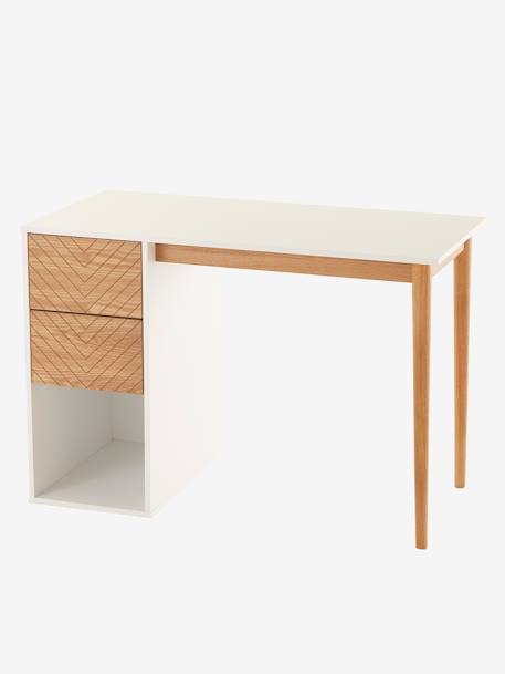 Bureau enfant CHEVRONS blanc/bois 10 - vertbaudet enfant 