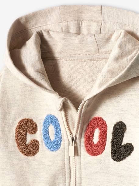 Sweat bébé zippé à capuche bleu ciel+écru 6 - vertbaudet enfant 