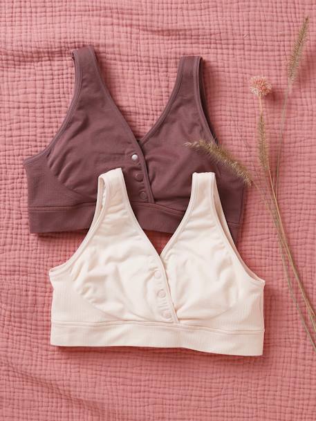 Lot de 2 brassières grossesse et allaitement vieux rose 5 - vertbaudet enfant 