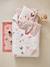 Parure housse de couette enfant et taie d'oreiller ENVOLEE rose imprimé 1 - vertbaudet enfant 