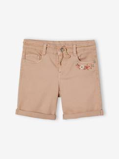 Bermuda brodé fleurs fille  - vertbaudet enfant