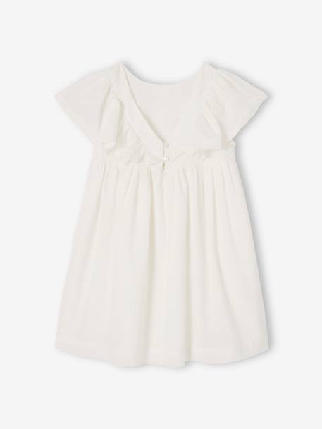 Robe de cérémonie détails broderie anglaise fille écru 5 - vertbaudet enfant 