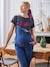 T-shirt à message de grossesse en coton bio personnalisable anthracite+vieux rose 2 - vertbaudet enfant 