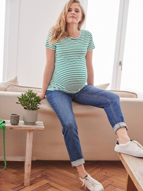 T-shirt de grossesse manches courtes marine+vert 6 - vertbaudet enfant 