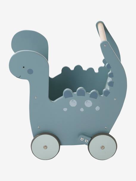 Chariot de marche Dinosaure en bois FSC® bleu 6 - vertbaudet enfant 