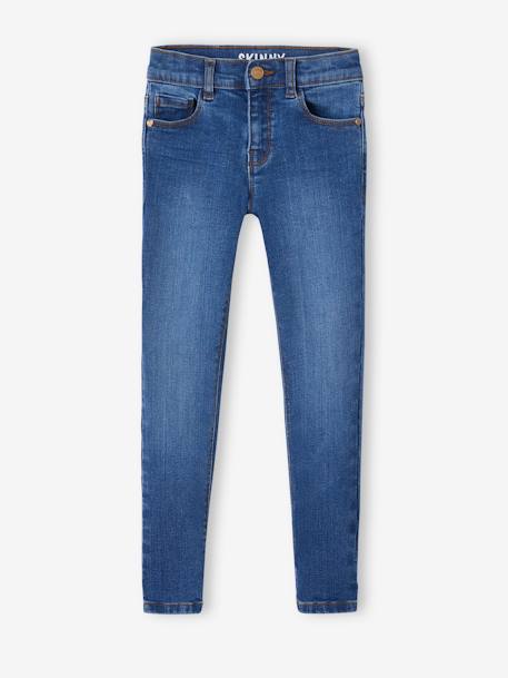 Pantalon skinny BASICS bleu jean+stone 1 - vertbaudet enfant 