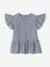 Blouse volantée à carreaux vichy fille carreaux marine 1 - vertbaudet enfant 