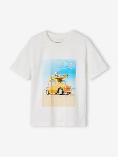 Garçon-T-shirt, polo, sous-pull-T-shirt-Tee-shirt photoprint voiture garçon inscription en encre gonflante