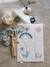 Tapis à langer de voyage LOVELY NATURE blanc imprimé+Cherry 1 - vertbaudet enfant 