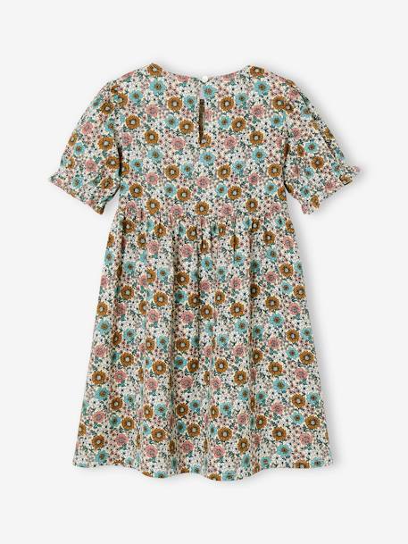 Robe à smocks fille jaune pâle 2 - vertbaudet enfant 