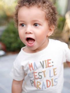 -T-shirt bébé à message manches courtes