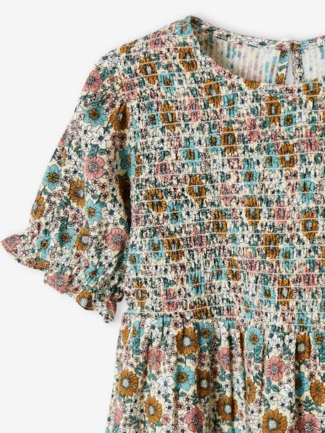 Robe à smocks fille jaune pâle 3 - vertbaudet enfant 