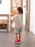 Short bébé fille paperbag avec ceinture imprimée denim bleached 2 - vertbaudet enfant 