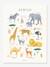Affiche Animaux d'Afrique Lilydale LILIPINSO jaune pâle 1 - vertbaudet enfant 