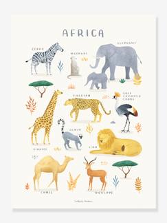 -Affiche Animaux d'Afrique Lilydale LILIPINSO