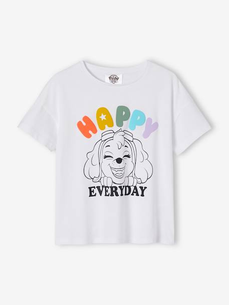 T-shirt fille manches courtes Pat'Patrouille blanc 1 - vertbaudet enfant 