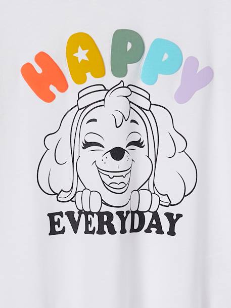 T-shirt fille manches courtes Pat'Patrouille blanc 3 - vertbaudet enfant 