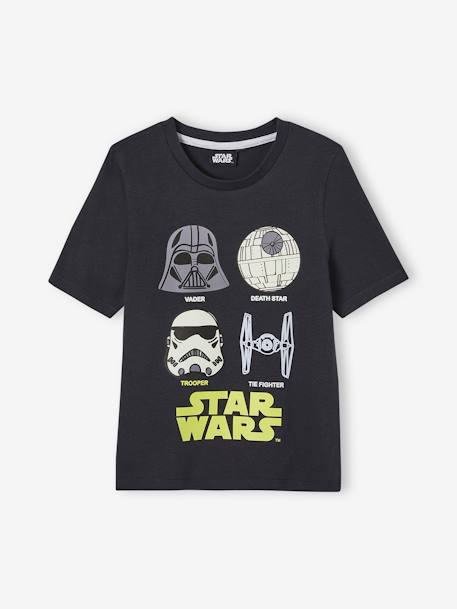 Pyjashort garçon Star Wars imprimé phosphorescent noir 2 - vertbaudet enfant 