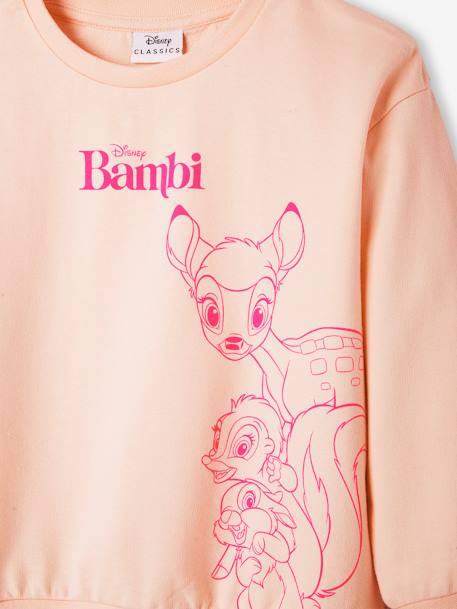 Sweat fille Disney® Bambi vieux rose 3 - vertbaudet enfant 