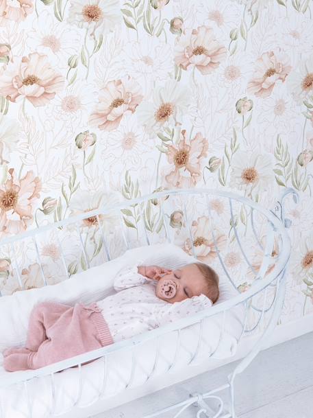 Papier peint Coquelicots Poppies rose nude 1 - vertbaudet enfant 