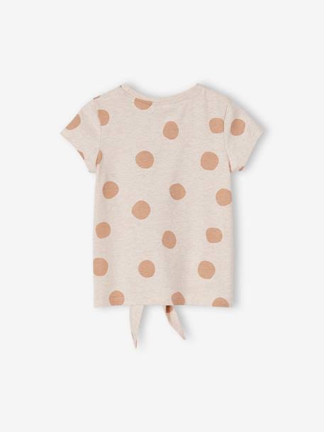 T-shirt fille manches courtes Disney® Bambi beige chiné 5 - vertbaudet enfant 