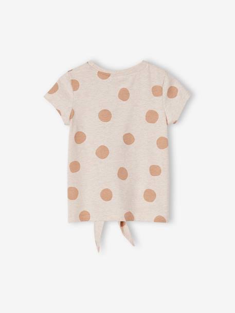 T-shirt fille manches courtes Disney Bambi beige chiné 5 - vertbaudet enfant 