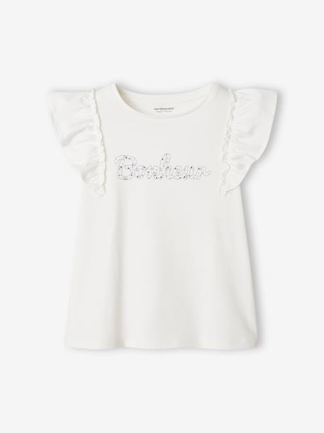 Tee-shirt volanté fille.  - vertbaudet enfant