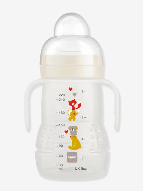 Biberon de transition 220 ml Trainer+ avec anses beige 1 - vertbaudet enfant 