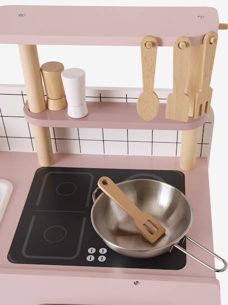 Cuisine en bois FSC® design caramel+rose+vert 14 - vertbaudet enfant 