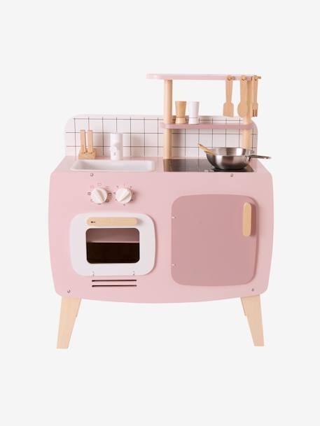 Cuisine en bois FSC® design caramel+rose+vert 17 - vertbaudet enfant 