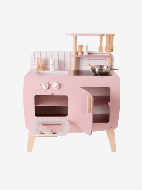 Cuisine en bois FSC® design caramel+rose+vert 18 - vertbaudet enfant 