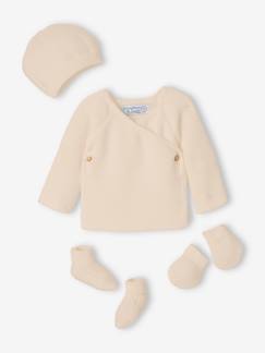 Kit de naissance 4 pièces bébé en tricot  - vertbaudet enfant