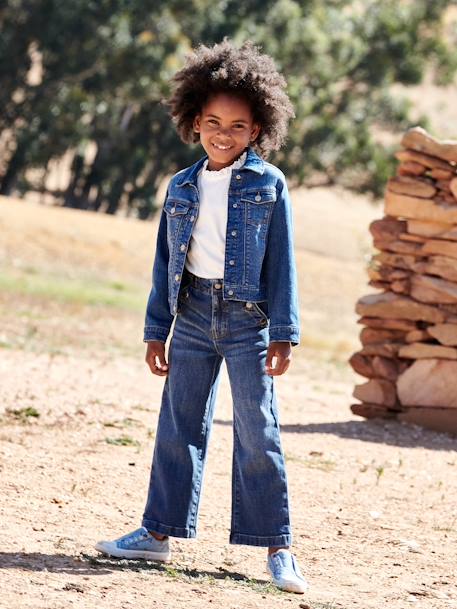 Veste en jean personnalisable fille  - vertbaudet enfant