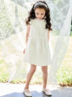 -Robe de cérémonie brodée fille