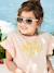 T-shirt à message en encre gonflante fille manches courtes volantées rose pâle 2 - vertbaudet enfant 