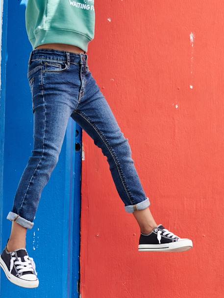 Jean garçon slim stone 1 - vertbaudet enfant 