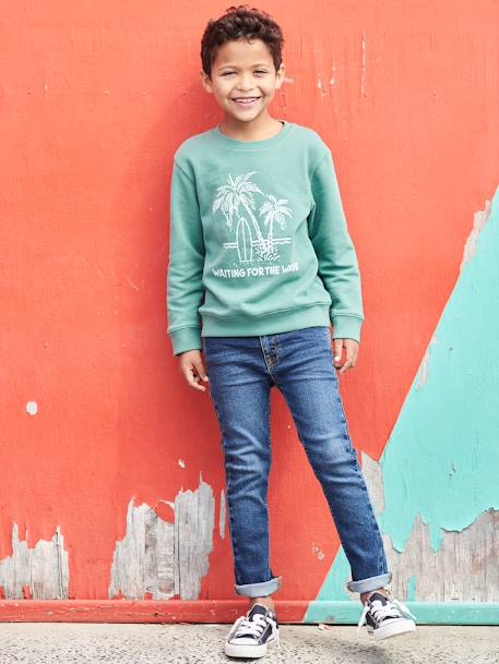 Jean garçon slim stone 2 - vertbaudet enfant 