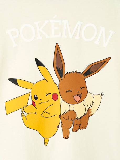 T-shirt fille manches courtes Pokémon® beige 3 - vertbaudet enfant 