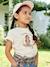 Tee-shirt égérie fille manches courtes volantées écru+ivoire+rose pâle+vert d'eau 1 - vertbaudet enfant 