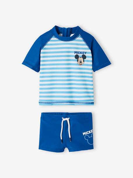Ensemble de bain anti-UV 2 pièces Disney Mickey garçon bleu océan 1 - vertbaudet enfant 