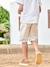 Bermuda garçon cérémonie en coton/lin beige+beige clair+bleu+marine foncé+vert sauge 15 - vertbaudet enfant 