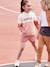 Short sport Basics fille en molleton marine foncé+rose+terracotta 8 - vertbaudet enfant 