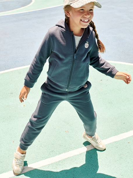 Pantalon Jogging Garçon Molleton Vertbaudet Noir Chiné 5 Ans - Confort Et Style
