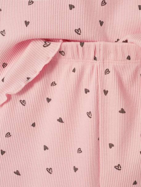 Lot de 2 pyjashorts fille imprimés en maille côtelée rose poudré 7 - vertbaudet enfant 