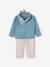Ensemble 3 pièces bébé  chemise + pantalon + bandana bleu ciel 3 - vertbaudet enfant 