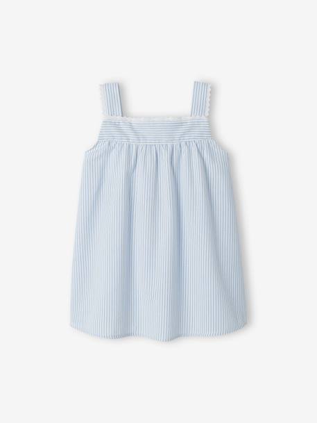 Pyjashort rayé fille rayé bleu 2 - vertbaudet enfant 