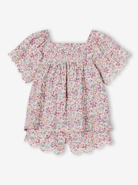 Ensemble blouse et short fille écru 4 - vertbaudet enfant 