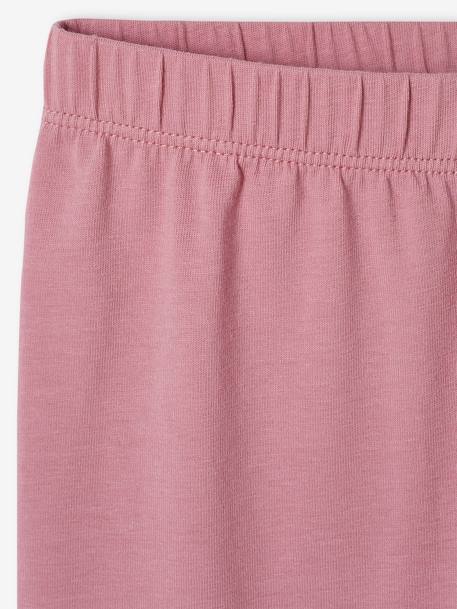 Lot de 2 leggings fille mi-mollets gris chiné+mauve+vert émeraude 11 - vertbaudet enfant 
